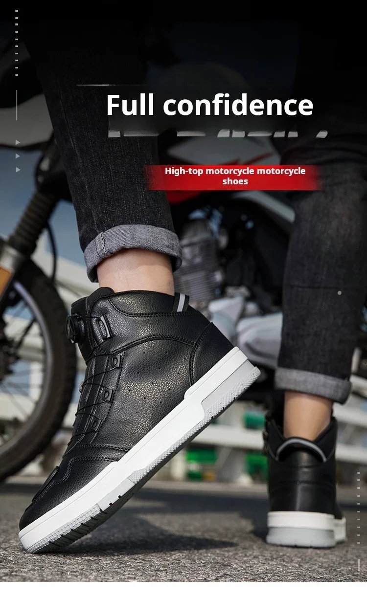 Summer New Motorcycle Boots Men Women Knight Outdoor Riding Anti-slip Spring Sneakers Shoes Bicycle Mountain Racing Road Speed