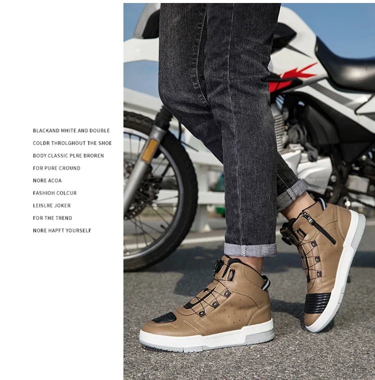 Summer New Motorcycle Boots Men Women Knight Outdoor Riding Anti-slip Spring Sneakers Shoes Bicycle Mountain Racing Road Speed