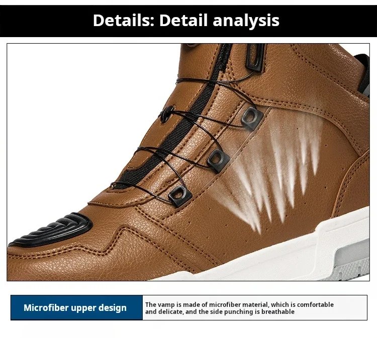 Summer New Motorcycle Boots Men Women Knight Outdoor Riding Anti-slip Spring Sneakers Shoes Bicycle Mountain Racing Road Speed