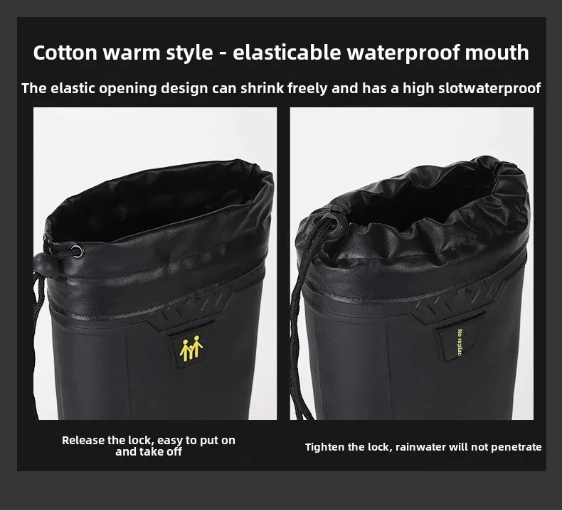 Comfortable High-Tube Men's Rain Boots Outdoor Versatile Waterproof Fishing Shoes Korean Style Delivery Car Wash Shoes Men's Wat Comfortable High-Tube Men's Rain Boots Outdoor Versatile Waterproof Fishing Shoes Korean Style Delivery Car Wash Shoes Men's Wat