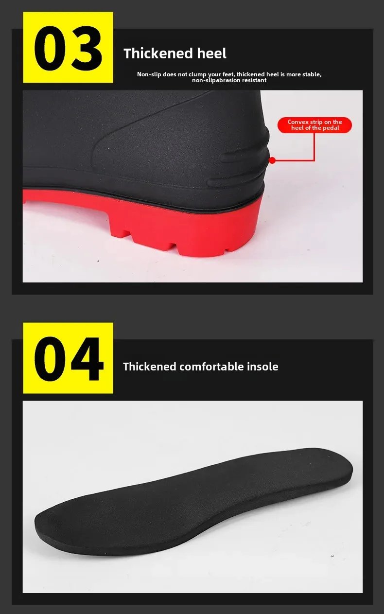 Comfortable High-Tube Men's Rain Boots Outdoor Versatile Waterproof Fishing Shoes Korean Style Delivery Car Wash Shoes Men's Wat Comfortable High-Tube Men's Rain Boots Outdoor Versatile Waterproof Fishing Shoes Korean Style Delivery Car Wash Shoes Men's Wat