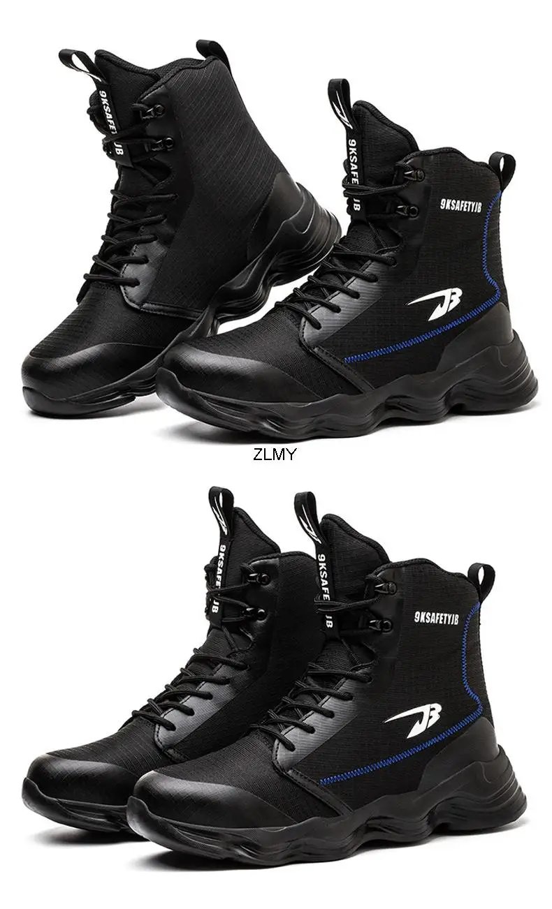 High Top Men Safety Shoes Lightweight Steel Toe Sneakers Man Work Safety Boots Male Construction Work Shoes Protective Footwear High Top Men Safety Shoes Lightweight Steel Toe Sneakers Man Work Safety Boots Male Construction Work Shoes Protective Footwear