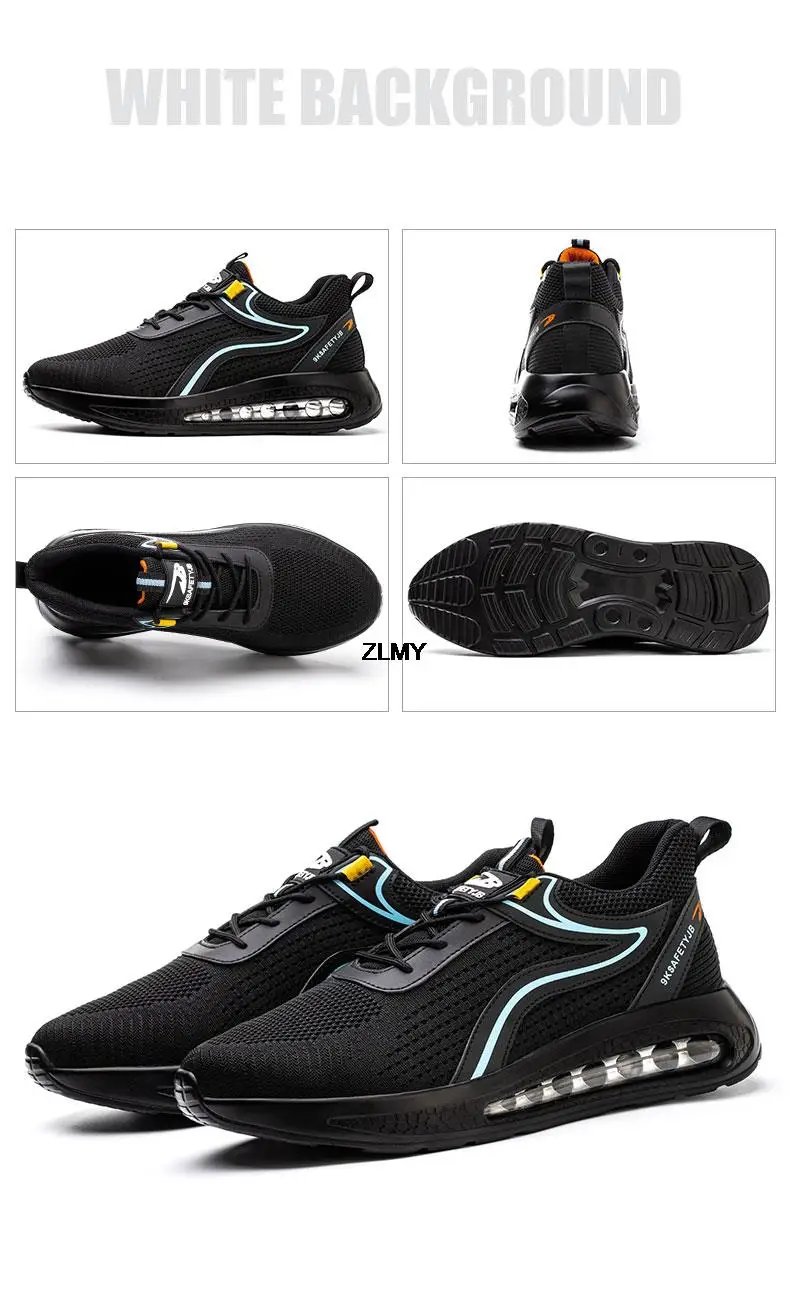 High Top Men Safety Shoes Lightweight Steel Toe Sneakers Man Work Safety Boots Male Construction Work Shoes Protective Footwear High Top Men Safety Shoes Lightweight Steel Toe Sneakers Man Work Safety Boots Male Construction Work Shoes Protective Footwear