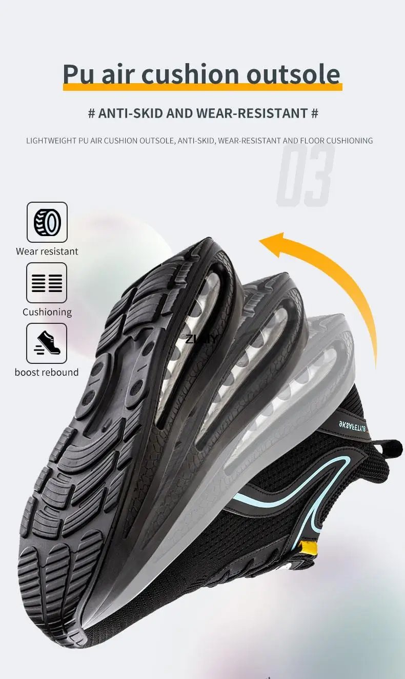 High Top Men Safety Shoes Lightweight Steel Toe Sneakers Man Work Safety Boots Male Construction Work Shoes Protective Footwear High Top Men Safety Shoes Lightweight Steel Toe Sneakers Man Work Safety Boots Male Construction Work Shoes Protective Footwear