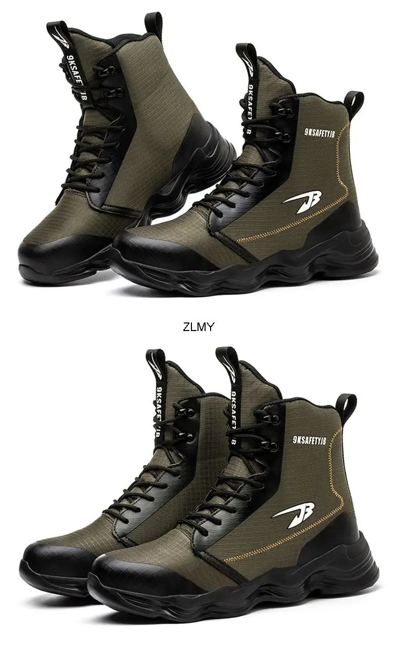 High Top Men Safety Shoes Lightweight Steel Toe Sneakers Man Work Safety Boots Male Construction Work Shoes Protective Footwear High Top Men Safety Shoes Lightweight Steel Toe Sneakers Man Work Safety Boots Male Construction Work Shoes Protective Footwear