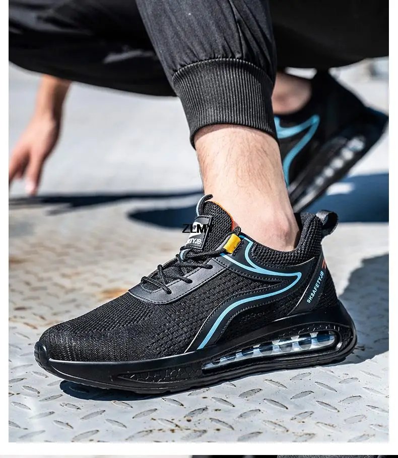 High Top Men Safety Shoes Lightweight Steel Toe Sneakers Man Work Safety Boots Male Construction Work Shoes Protective Footwear High Top Men Safety Shoes Lightweight Steel Toe Sneakers Man Work Safety Boots Male Construction Work Shoes Protective Footwear