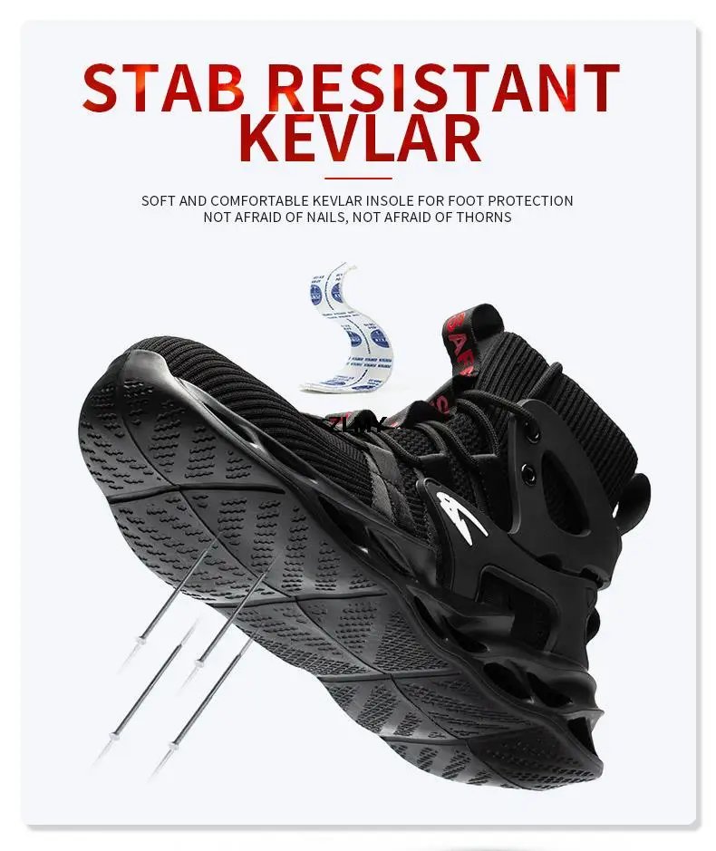 High Top Men Safety Shoes Lightweight Steel Toe Sneakers Man Work Safety Boots Male Construction Work Shoes Protective Footwear High Top Men Safety Shoes Lightweight Steel Toe Sneakers Man Work Safety Boots Male Construction Work Shoes Protective Footwear