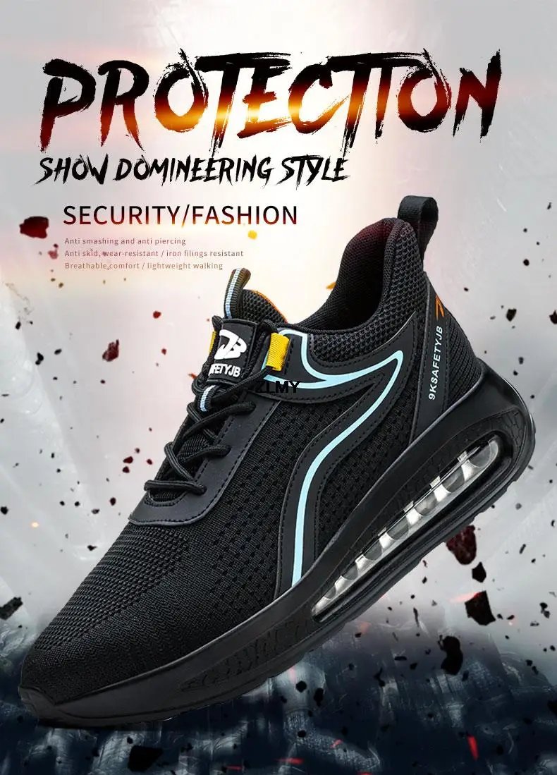 High Top Men Safety Shoes Lightweight Steel Toe Sneakers Man Work Safety Boots Male Construction Work Shoes Protective Footwear High Top Men Safety Shoes Lightweight Steel Toe Sneakers Man Work Safety Boots Male Construction Work Shoes Protective Footwear