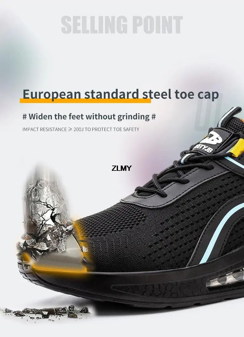 High Top Men Safety Shoes Lightweight Steel Toe Sneakers Man Work Safety Boots Male Construction Work Shoes Protective Footwear High Top Men Safety Shoes Lightweight Steel Toe Sneakers Man Work Safety Boots Male Construction Work Shoes Protective Footwear