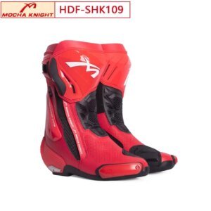 MOCHA SH109 Motocross Boots Perforated Summer Breathable BOTAS Motorcycle Knight Professional Track Riding Shoes CE Certified
