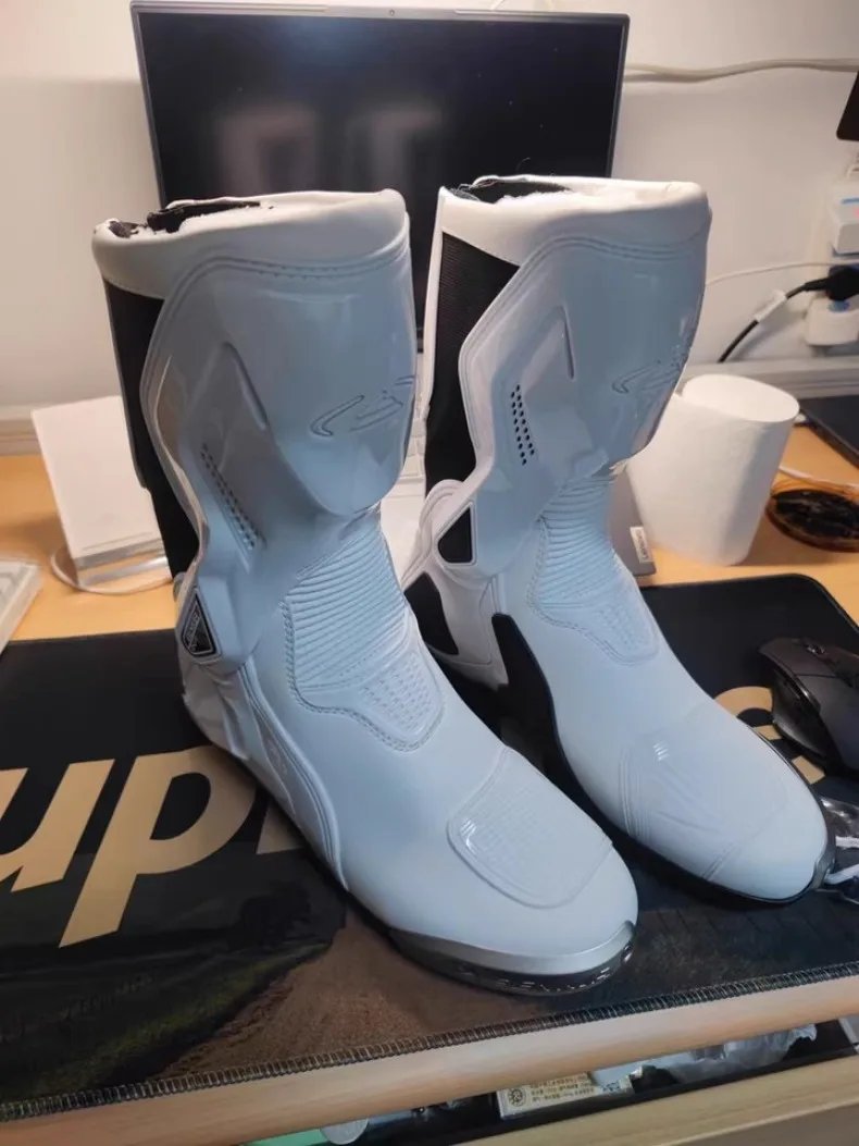 2026 New BENKIA Women Motorcycle Boots EUR35-39 Motorbike Lady Boot CE Certification Pink Women Sport Bike Botas For All Seasons