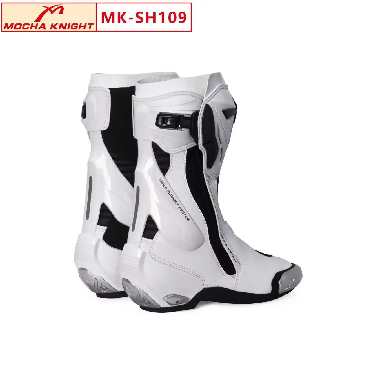 New BENKIA SH109 Mocha Motorcycle Boots CE Certification Professional Track Riding Botas BENKIA Double-Layer Boots