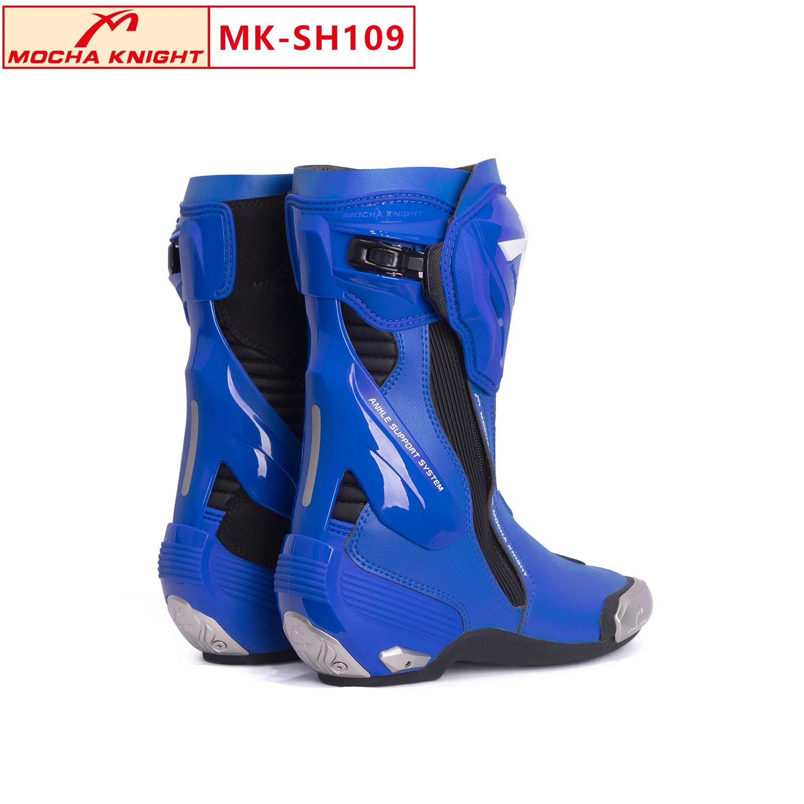 New BENKIA SH109 Mocha Motorcycle Boots CE Certification Professional Track Riding Botas BENKIA Double-Layer Boots