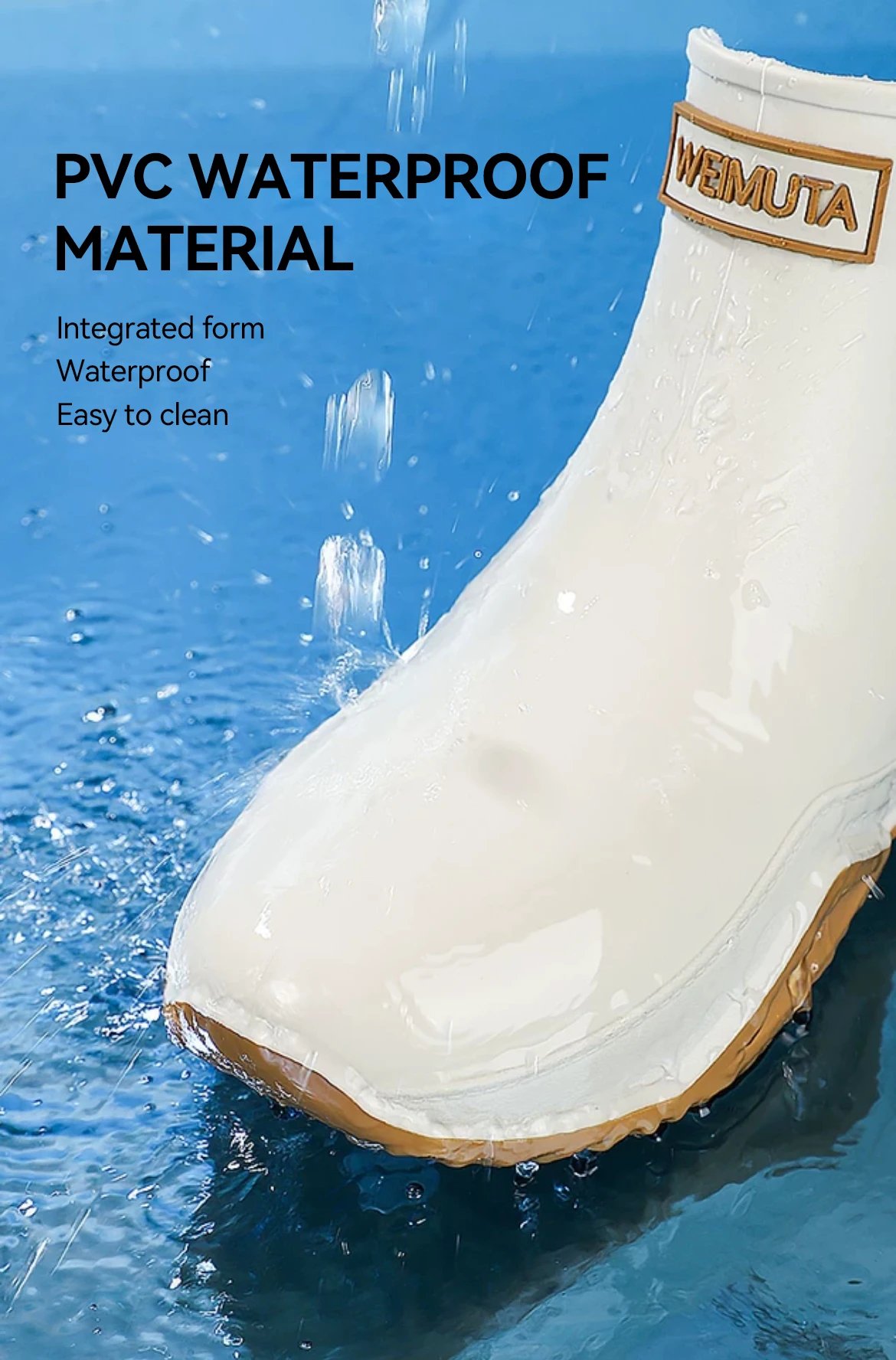 Fashionable Men & Women’s Ankle Rain Boots Anti-Slip Waterproof Shoes Work Boots Suitable For Summer & Winter Rainy & Snowy Day Fashionable Men & Women’s Ankle Rain Boots Anti-Slip Waterproof Shoes Work Boots Suitable For Summer & Winter Rainy & Snowy Day