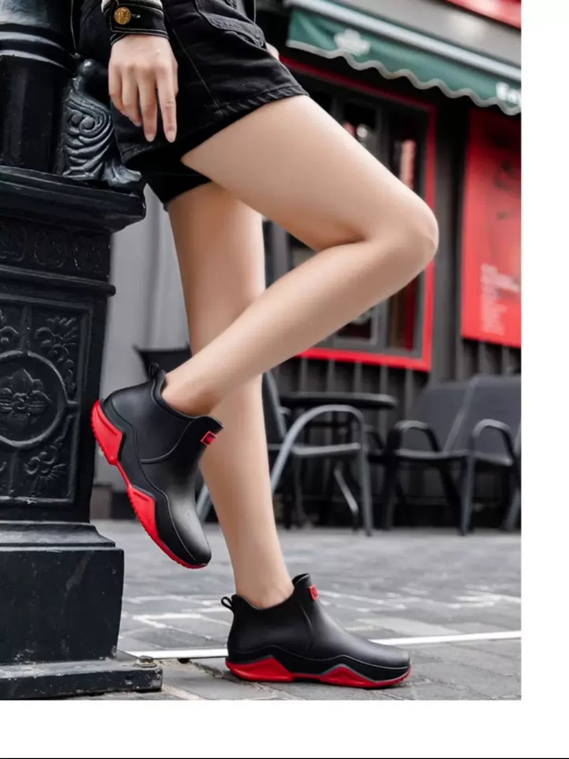 Fashionable Men & Women’s Ankle Rain Boots Anti-Slip Waterproof Shoes Work Boots Suitable For Summer & Winter Rainy & Snowy Day Fashionable Men & Women’s Ankle Rain Boots Anti-Slip Waterproof Shoes Work Boots Suitable For Summer & Winter Rainy & Snowy Day