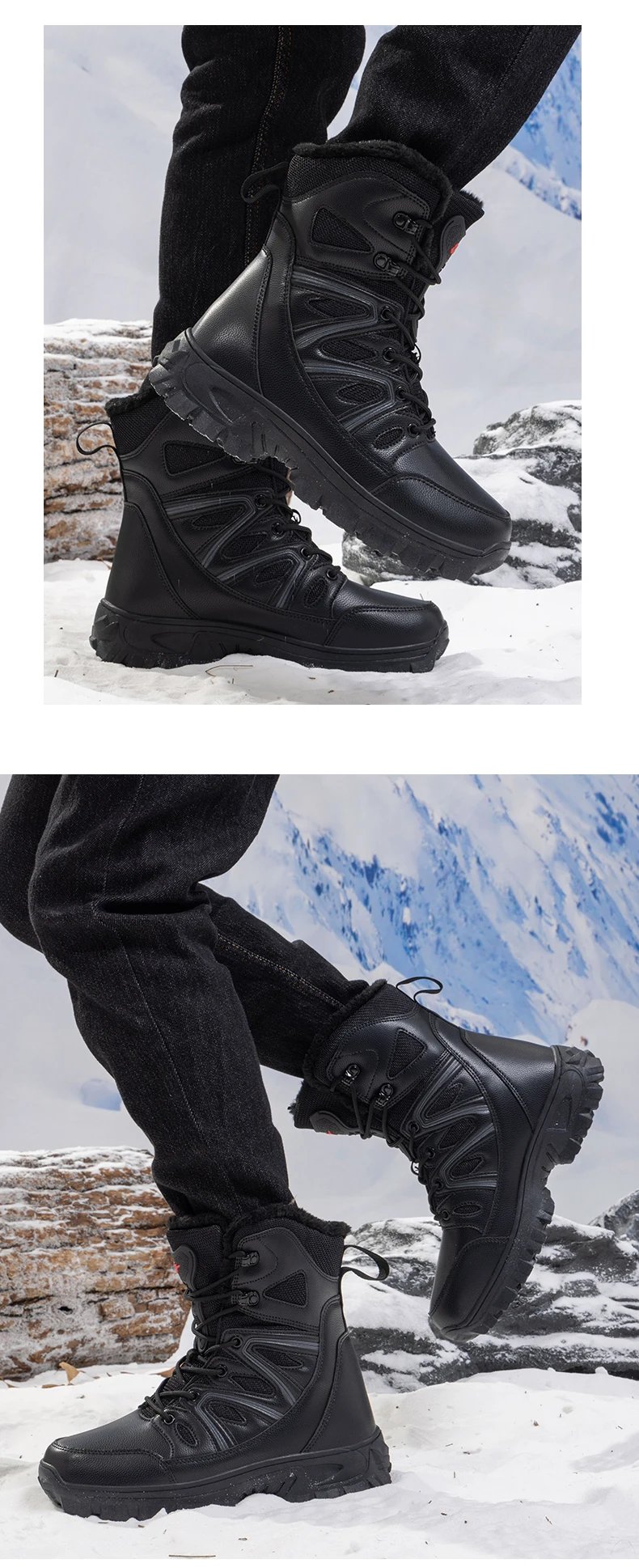 Men Winter Men Snow Boots Super WarmAS Men Hiking Boots High Quality Waterproof Leather Men's Boots Outdoor Motorcycle Boots Men Winter Men Snow Boots Super WarmAS Men Hiking Boots High Quality Waterproof Leather Men's Boots Outdoor Motorcycle Boots
