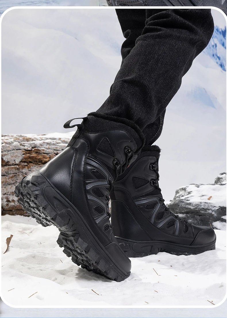 Men Winter Men Snow Boots Super WarmAS Men Hiking Boots High Quality Waterproof Leather Men's Boots Outdoor Motorcycle Boots Men Winter Men Snow Boots Super WarmAS Men Hiking Boots High Quality Waterproof Leather Men's Boots Outdoor Motorcycle Boots