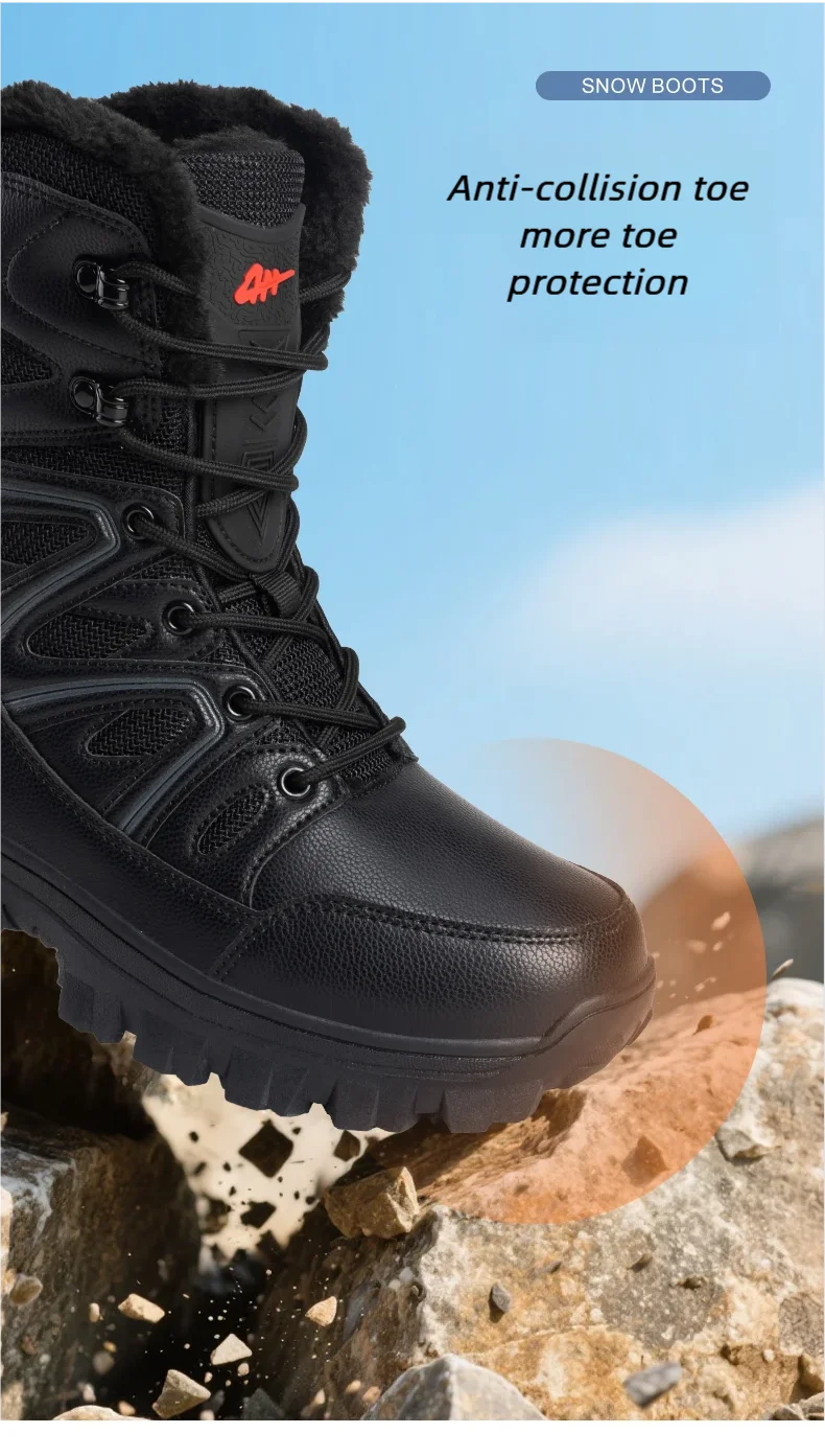 Men Winter Men Snow Boots Super WarmAS Men Hiking Boots High Quality Waterproof Leather Men's Boots Outdoor Motorcycle Boots Men Winter Men Snow Boots Super WarmAS Men Hiking Boots High Quality Waterproof Leather Men's Boots Outdoor Motorcycle Boots