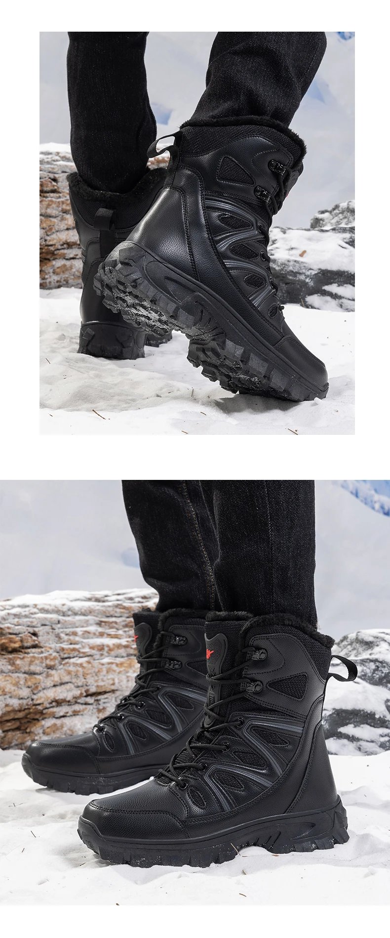 Men Winter Men Snow Boots Super WarmAS Men Hiking Boots High Quality Waterproof Leather Men's Boots Outdoor Motorcycle Boots Men Winter Men Snow Boots Super WarmAS Men Hiking Boots High Quality Waterproof Leather Men's Boots Outdoor Motorcycle Boots