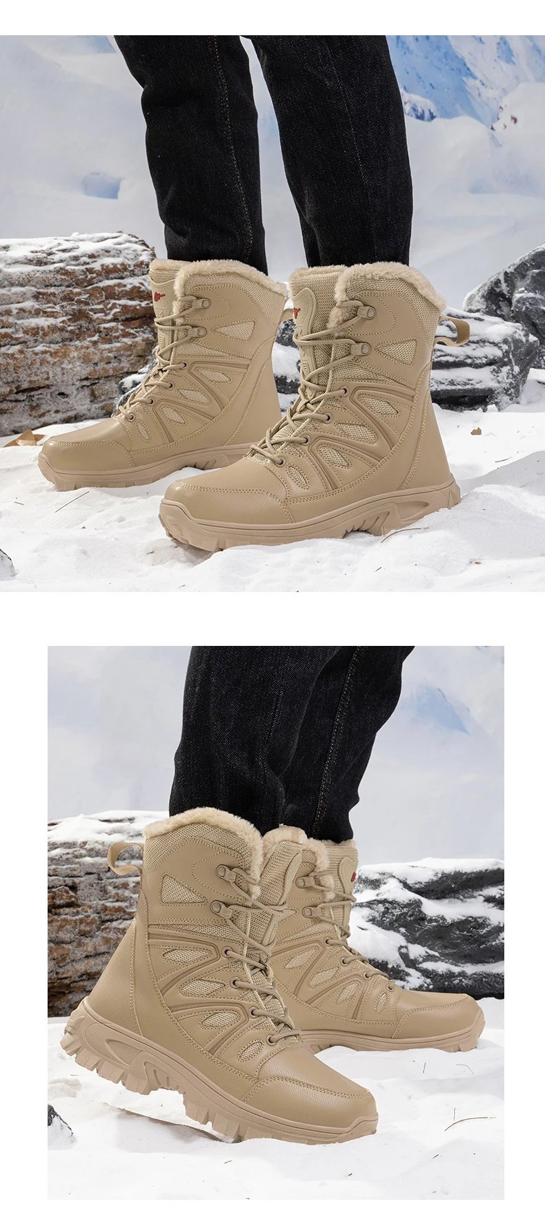 Men Winter Men Snow Boots Super WarmAS Men Hiking Boots High Quality Waterproof Leather Men's Boots Outdoor Motorcycle Boots Men Winter Men Snow Boots Super WarmAS Men Hiking Boots High Quality Waterproof Leather Men's Boots Outdoor Motorcycle Boots