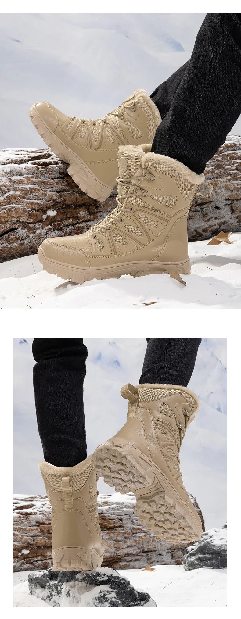 Men Winter Men Snow Boots Super WarmAS Men Hiking Boots High Quality Waterproof Leather Men's Boots Outdoor Motorcycle Boots Men Winter Men Snow Boots Super WarmAS Men Hiking Boots High Quality Waterproof Leather Men's Boots Outdoor Motorcycle Boots
