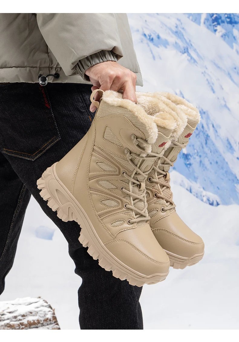 Men Winter Men Snow Boots Super WarmAS Men Hiking Boots High Quality Waterproof Leather Men's Boots Outdoor Motorcycle Boots Men Winter Men Snow Boots Super WarmAS Men Hiking Boots High Quality Waterproof Leather Men's Boots Outdoor Motorcycle Boots