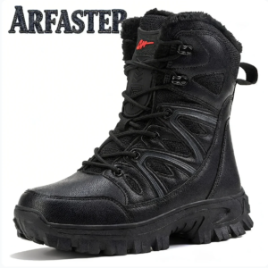 Men Winter Men Snow Boots Super WarmAS Men Hiking Boots High Quality Waterproof Leather Menās Boots Outdoor Motorcycle Boots