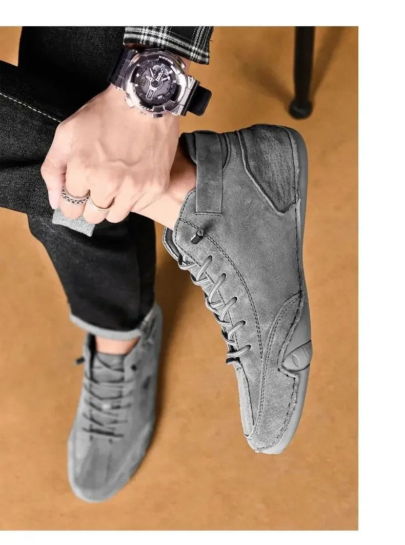 Fashion Men Shoes Brand Men's Boots Breathable Leather Men Ankle Boots Handmade Motorcycle Boots Outdoor Men's Sneakers Fashion Men Shoes Brand Men's Boots Breathable Leather Men Ankle Boots Handmade Motorcycle Boots Outdoor Men's Sneakers