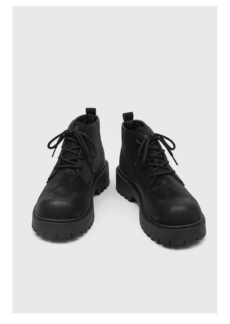 Men's Shoes 2026 Autumn New British Retro Style High Top Big Yellow Boots Outdoor Hiking Thick Soled Workwear Shoes Men's Shoes 2026 Autumn New British Retro Style High Top Big Yellow Boots Outdoor Hiking Thick Soled Workwear Shoes
