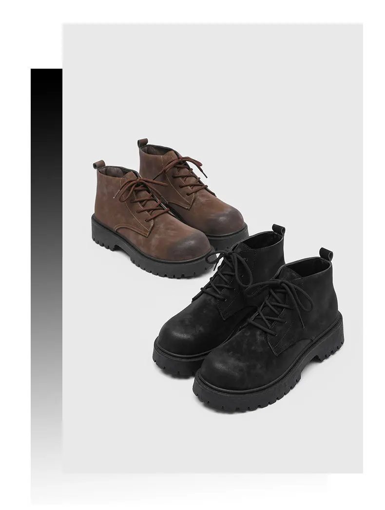 Men's Shoes 2026 Autumn New British Retro Style High Top Big Yellow Boots Outdoor Hiking Thick Soled Workwear Shoes Men's Shoes 2026 Autumn New British Retro Style High Top Big Yellow Boots Outdoor Hiking Thick Soled Workwear Shoes