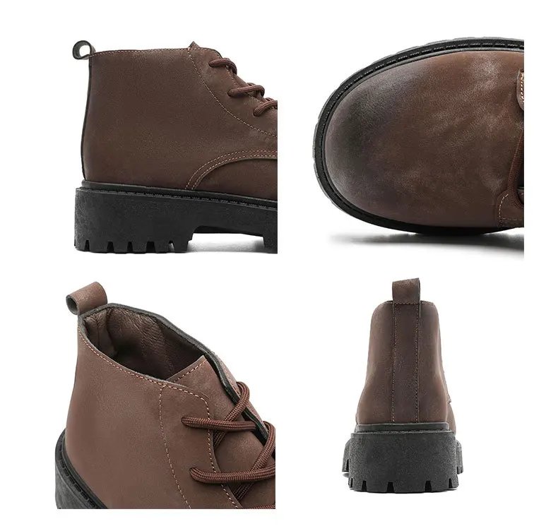 Men's Shoes 2026 Autumn New British Retro Style High Top Big Yellow Boots Outdoor Hiking Thick Soled Workwear Shoes Men's Shoes 2026 Autumn New British Retro Style High Top Big Yellow Boots Outdoor Hiking Thick Soled Workwear Shoes