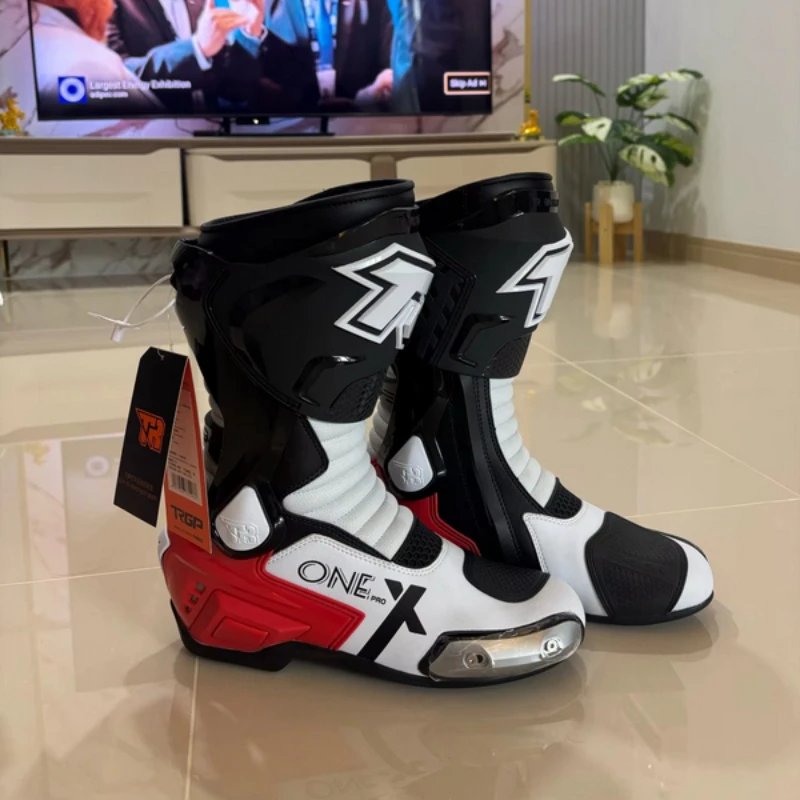 X-onePRO Waterproof Motorcycle Boots Non-slip Windproof Men Motocross Boots Professional Protective Racing Off-road Shoes