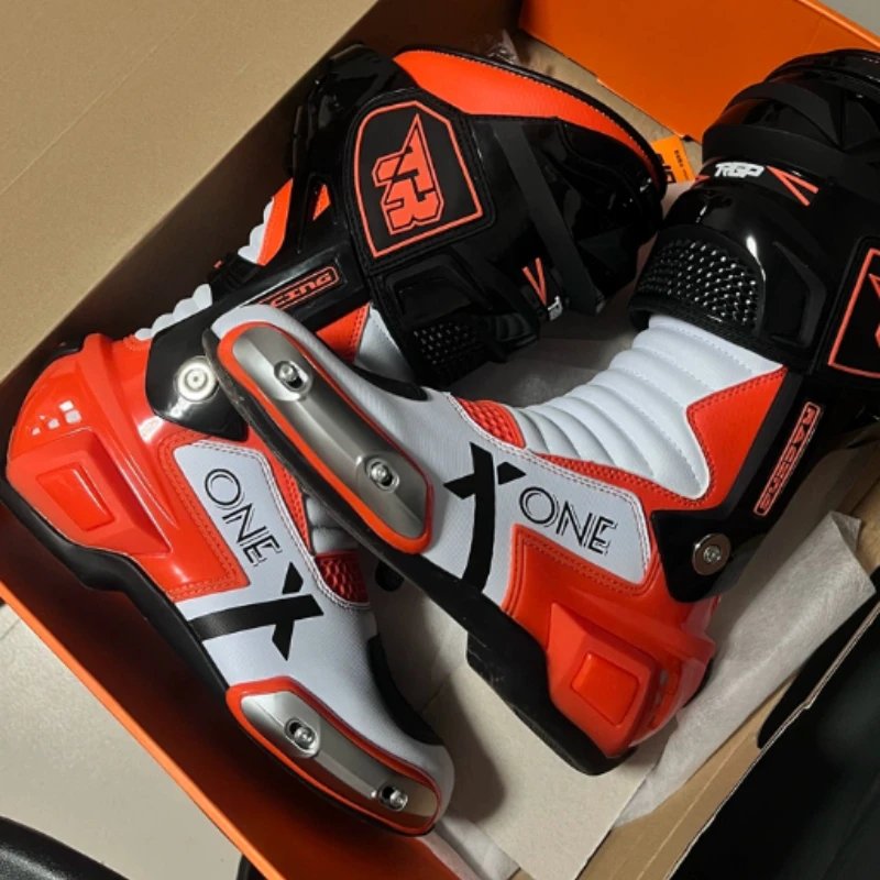 X-onePRO Waterproof Motorcycle Boots Non-slip Windproof Men Motocross Boots Professional Protective Racing Off-road Shoes
