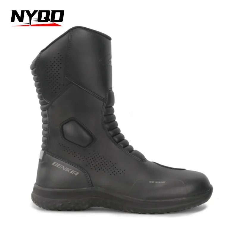 BENKIA HDF-SH210 Motorcycle Riding Boots Men Women Static Waterproof Breathable Wear-resistant and Anti Slip Riding Shoes