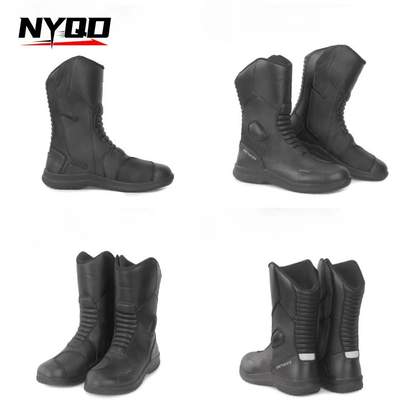 BENKIA HDF-SH210 Motorcycle Riding Boots Men Women Static Waterproof Breathable Wear-resistant and Anti Slip Riding Shoes