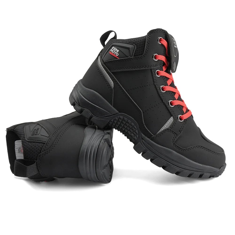 Waterproof Motorcycle Riding Shoes for Men Soft Comfortable Lining Breathable Ankle Protection Anti-Slip Camping Outdoor Boots Waterproof Motorcycle Riding Shoes for Men Soft Comfortable Lining Breathable Ankle Protection Anti-Slip Camping Outdoor Boots