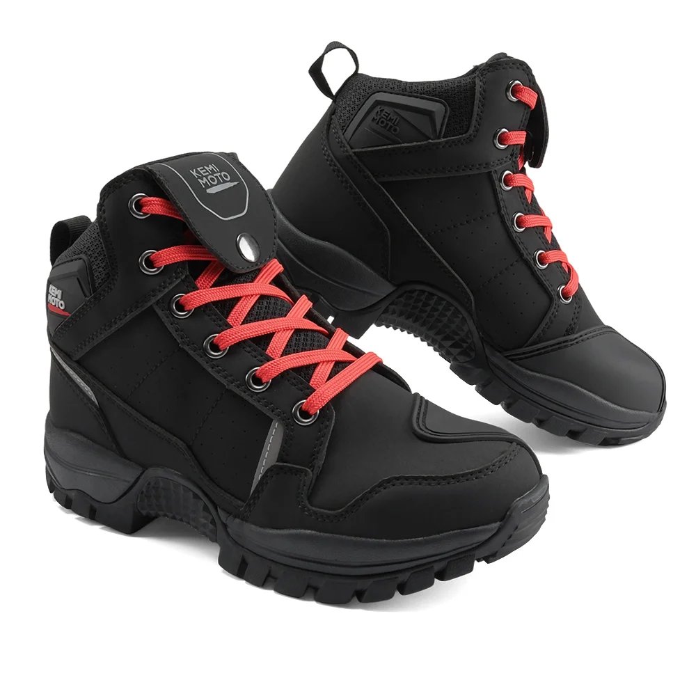 Waterproof Motorcycle Riding Shoes for Men Soft Comfortable Lining Breathable Ankle Protection Anti-Slip Camping Outdoor Boots Waterproof Motorcycle Riding Shoes for Men Soft Comfortable Lining Breathable Ankle Protection Anti-Slip Camping Outdoor Boots
