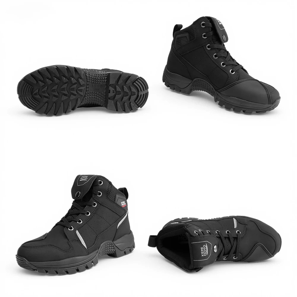 Waterproof Motorcycle Riding Shoes for Men Soft Comfortable Lining Breathable Ankle Protection Anti-Slip Camping Outdoor Boots Waterproof Motorcycle Riding Shoes for Men Soft Comfortable Lining Breathable Ankle Protection Anti-Slip Camping Outdoor Boots