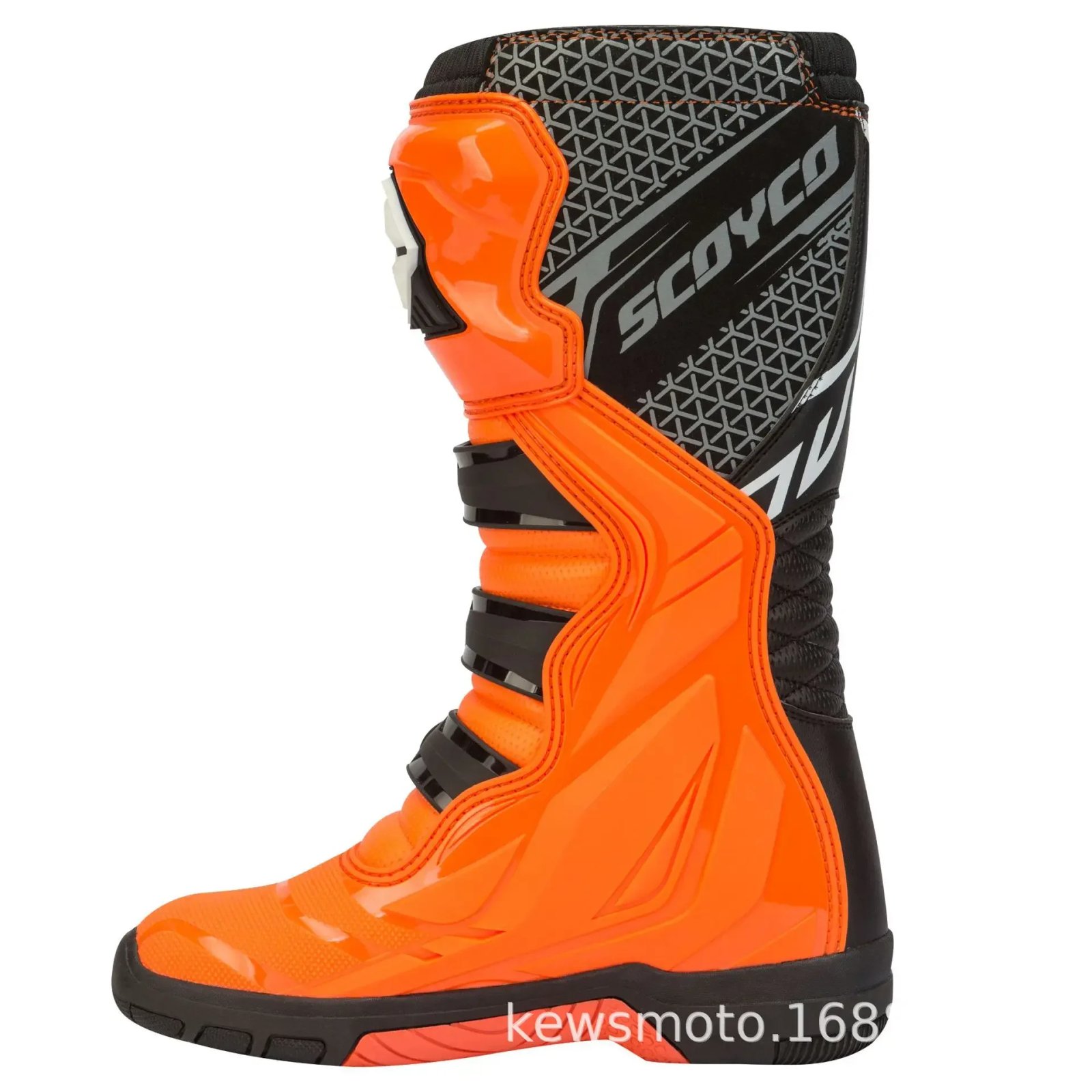 SCOYCO Motorcycle Riding Protective Boots Nee-High Anti-drop Motocross Boots Anti-Slip All-Terrain Grip MotobikeWaterproof Shoes
