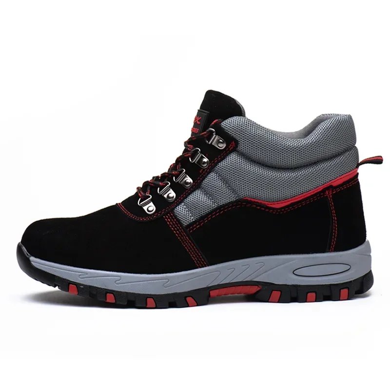 Comfortable Men Winter Boots Durable Safety Shoes With Steel Toe Cap Anti-smash Sneakers Puncture-Proof Indestructible Shoes