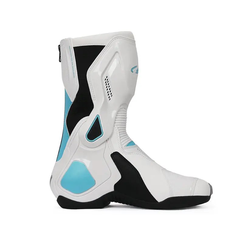 BENKIA Motorcycle Racing Boots Men Women Waterproof Breathable Motorbike Riding Shoes Men's Outdoor Hiking and Off-road Boots