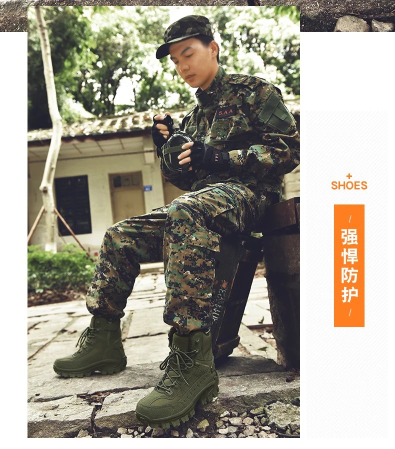 Men's tactical training boots winter new warm velvet jungle combat boots outdoor anti-slip comfort walking hiking casual boots Men's tactical training boots winter new warm velvet jungle combat boots outdoor anti-slip comfort walking hiking casual boots