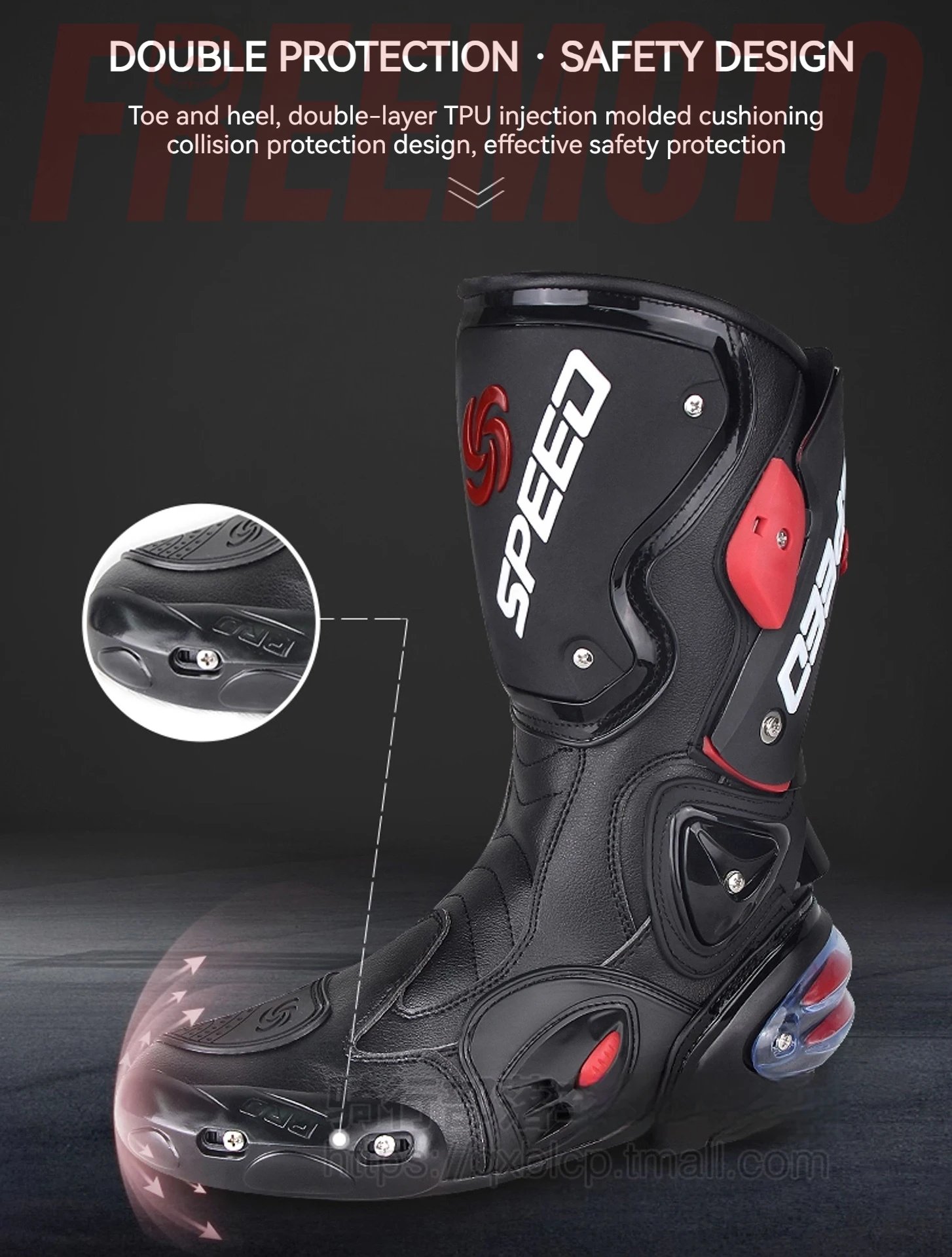 Men Motorcycle Racing Boots Motorbike Protective Gear Shift Microfiber Protection Riding Long Boots for Motocross Men Motorcycle Racing Boots Motorbike Protective Gear Shift Microfiber Protection Riding Long Boots for Motocross