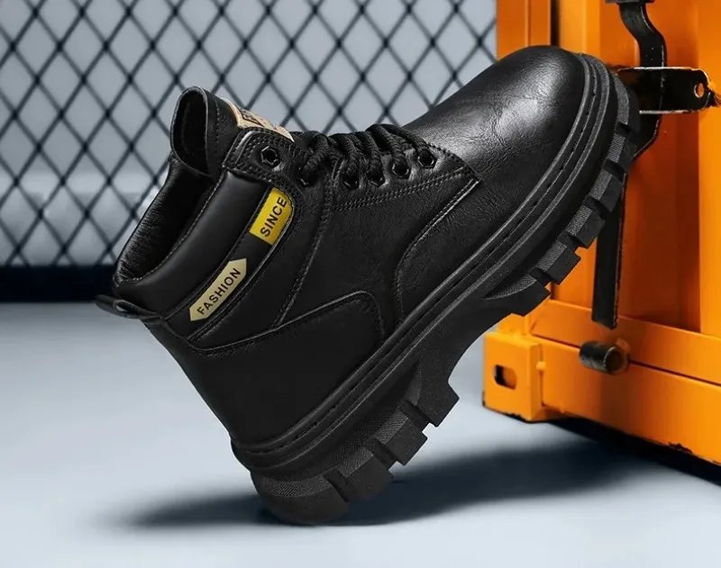 Retro Men Platform Boots 2026 Fashion Lace Ankle Boots Exquisite High Top Casual Shoes for Man Quality Work Boots Zapatos Hombre Retro Men Platform Boots 2026 Fashion Lace Ankle Boots Exquisite High Top Casual Shoes for Man Quality Work Boots Zapatos Hombre