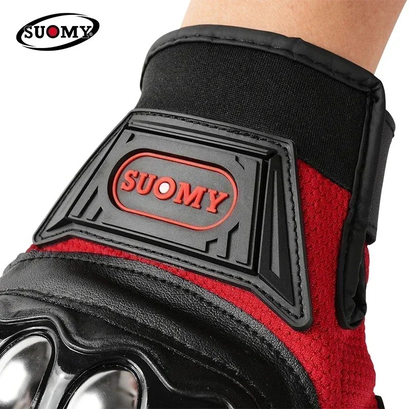 2026 NEW Stainless Steel Summer Full Finger Motorcycle Gloves Men Women Anti Fall Breathable Off Road Riding Gear