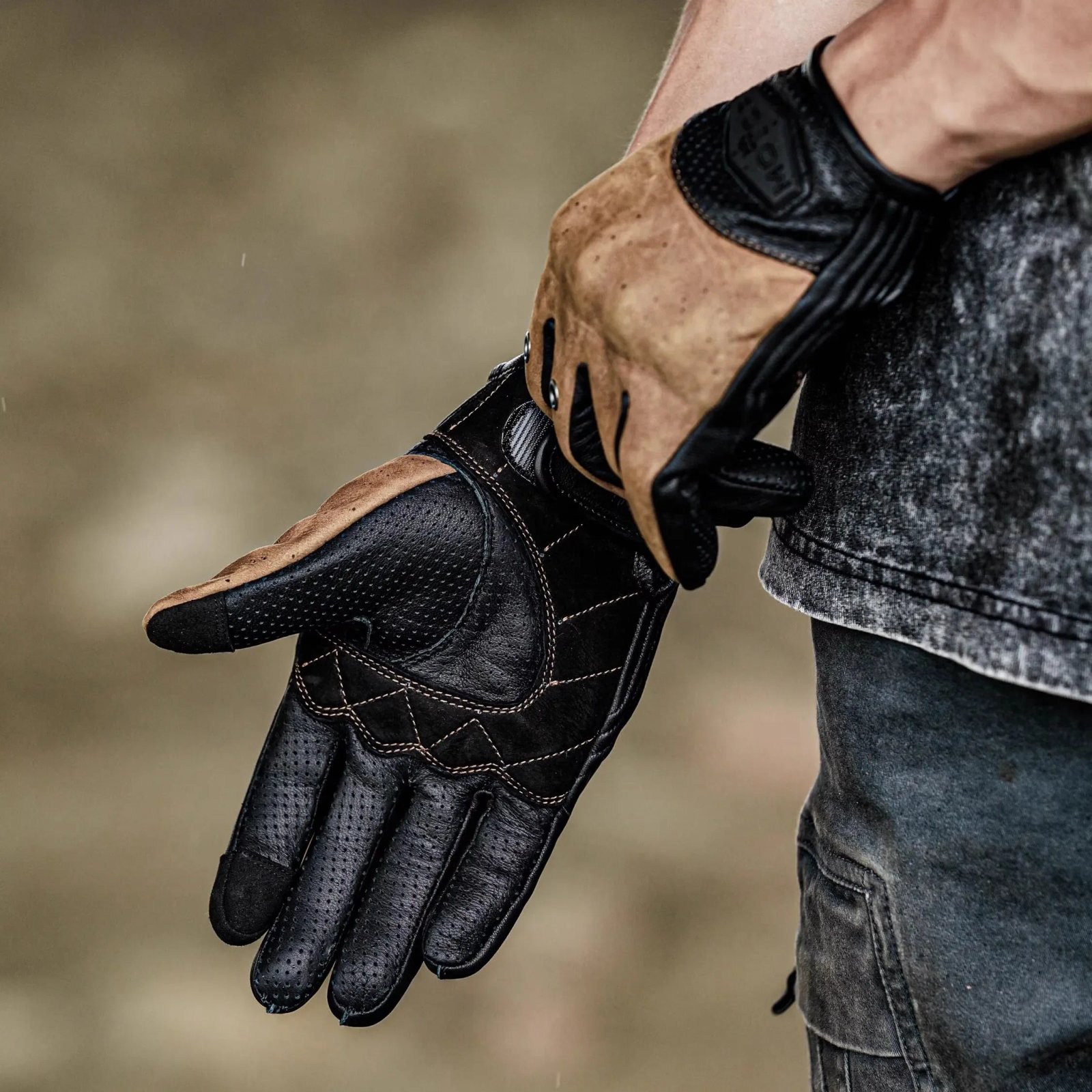 Retro Motorcycles Riding Hiking Man's Leather Gloves MR MOTOR Mountain Cowhide Dirt Bike ATV MTB Moto gp Accessories Touch Glove Retro Motorcycles Riding Hiking Man's Leather Gloves MR MOTOR Mountain Cowhide Dirt Bike ATV MTB Moto gp Accessories Touch Glove