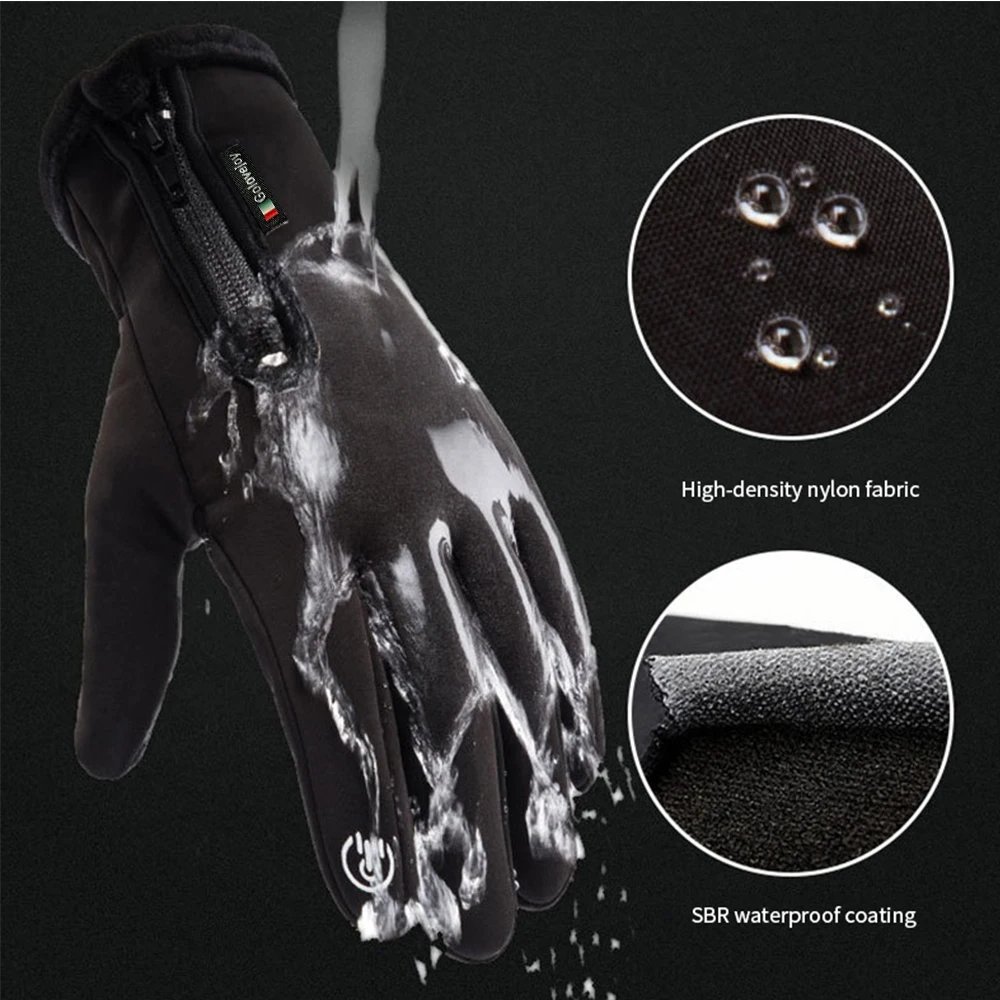 Motorcycle Gloves Touch Screen Motorbike Riding Gloves Winter Thermal Fleece Lined Water Resistant Skin-Friendly Cycling Gloves Motorcycle Gloves Touch Screen Motorbike Riding Gloves Winter Thermal Fleece Lined Water Resistant Skin-Friendly Cycling Gloves