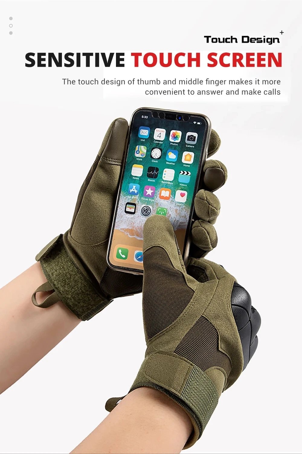 1 Pair Touch Screen Motorcycle Gloves Spring Summer Breathable Full Finger Motorbike Riding Moto Glove for Outdoor Motocross 1 Pair Touch Screen Motorcycle Gloves Spring Summer Breathable Full Finger Motorbike Riding Moto Glove for Outdoor Motocross