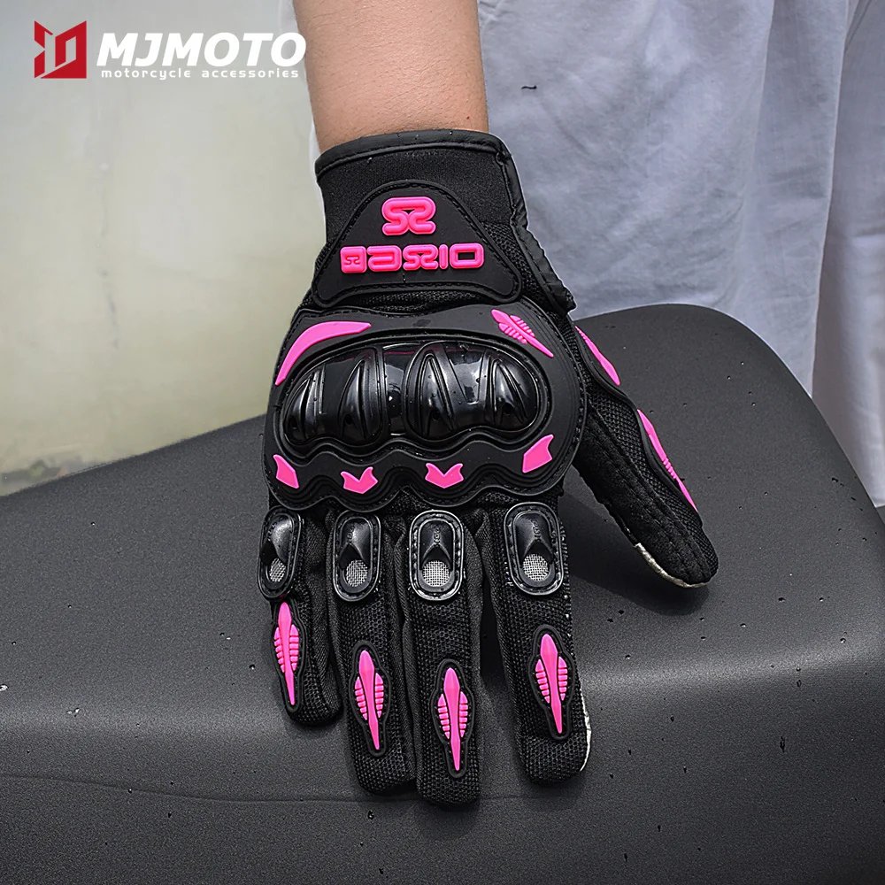 2025 New SUOMY Summer Pink Series Gloves Women's Cycling Gloves for Motorbike Touchscreen Protective Motorcycle Gloves Lady Girl