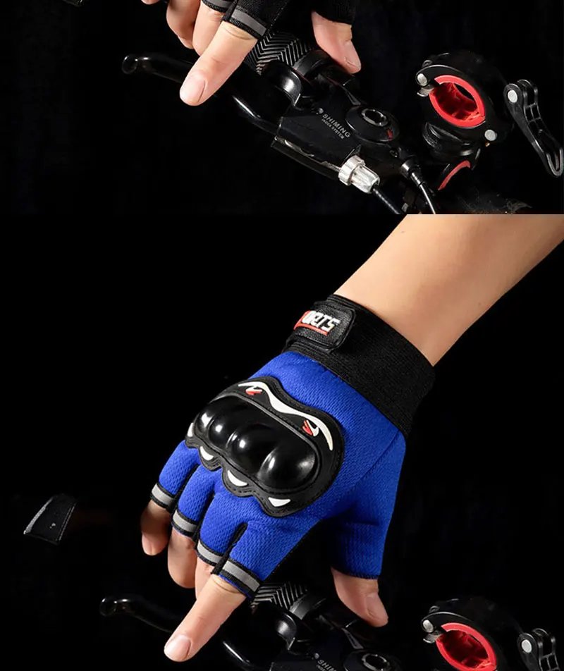 Men Half Finger Gloves Slip Rresistant Wear-resistant Racing Off-road Shatterproof Breathable Motorcycle Bicycle Tactical Glove Men Half Finger Gloves Slip Rresistant Wear-resistant Racing Off-road Shatterproof Breathable Motorcycle Bicycle Tactical Glove